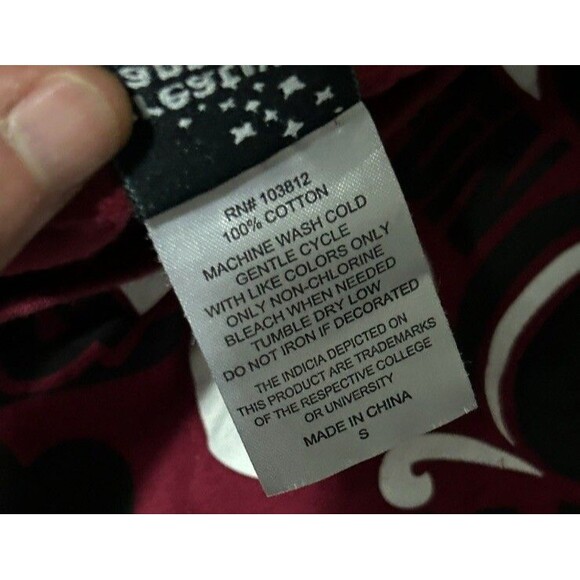 Creative Apparel Women's Arkansas Razorbacks Long Sleeve Tee Football Red (Sz S) - Picture 8 of 9